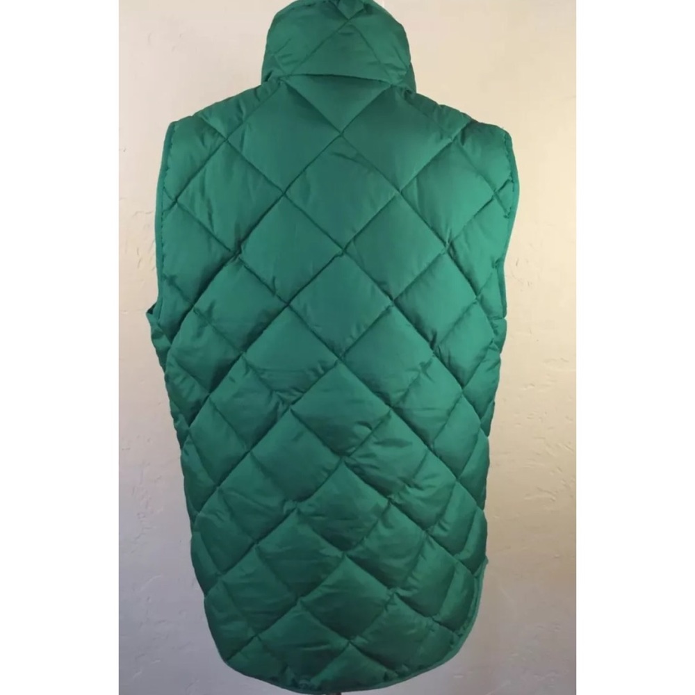 J. Crew Excursion Quilted Down Vest Kelly Green M - Picture 4 of 6